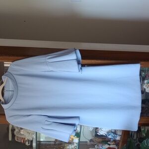 Sara Campbell Light blue bell sleeve dress